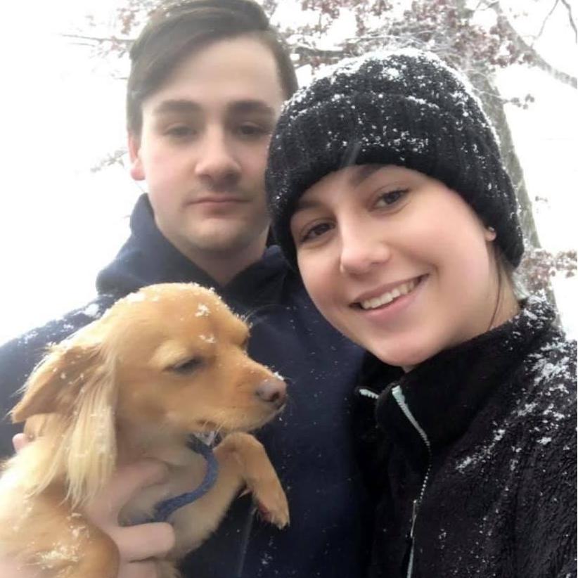 Snow day with Teddy