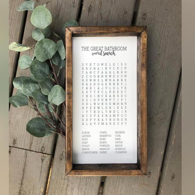 The Great Bathroom Word Search
