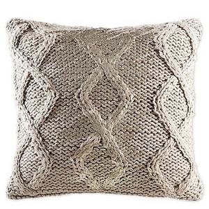 KAS ROOM - KAS Room Nola 18-Inch x 18-Inch Ivory Decorative Pillow