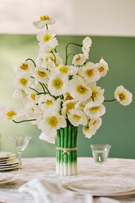 Celery Bunch Ceramic Vase
