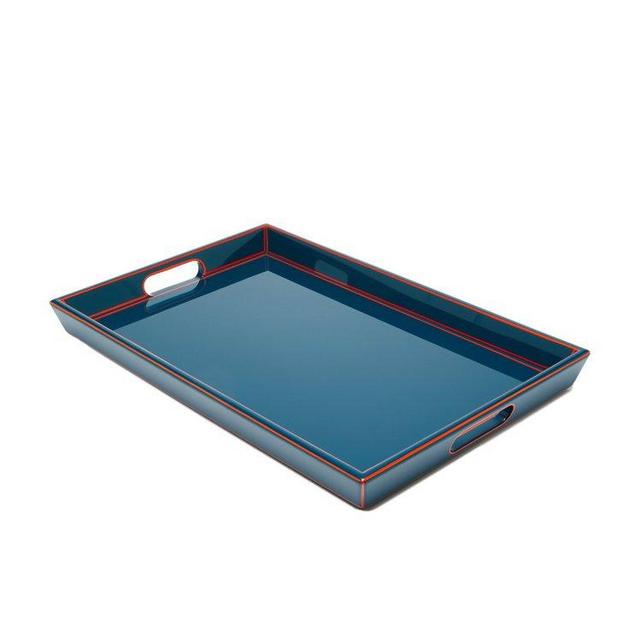 Two-Tone Lacquered Wood Tray