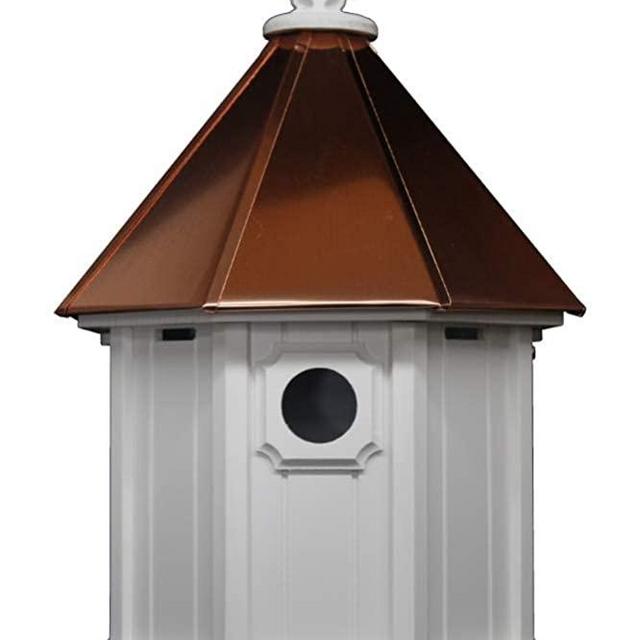 NC Birdguy Bluebird Songbird Duplex Bird House with Copper Roof, Made in The USA