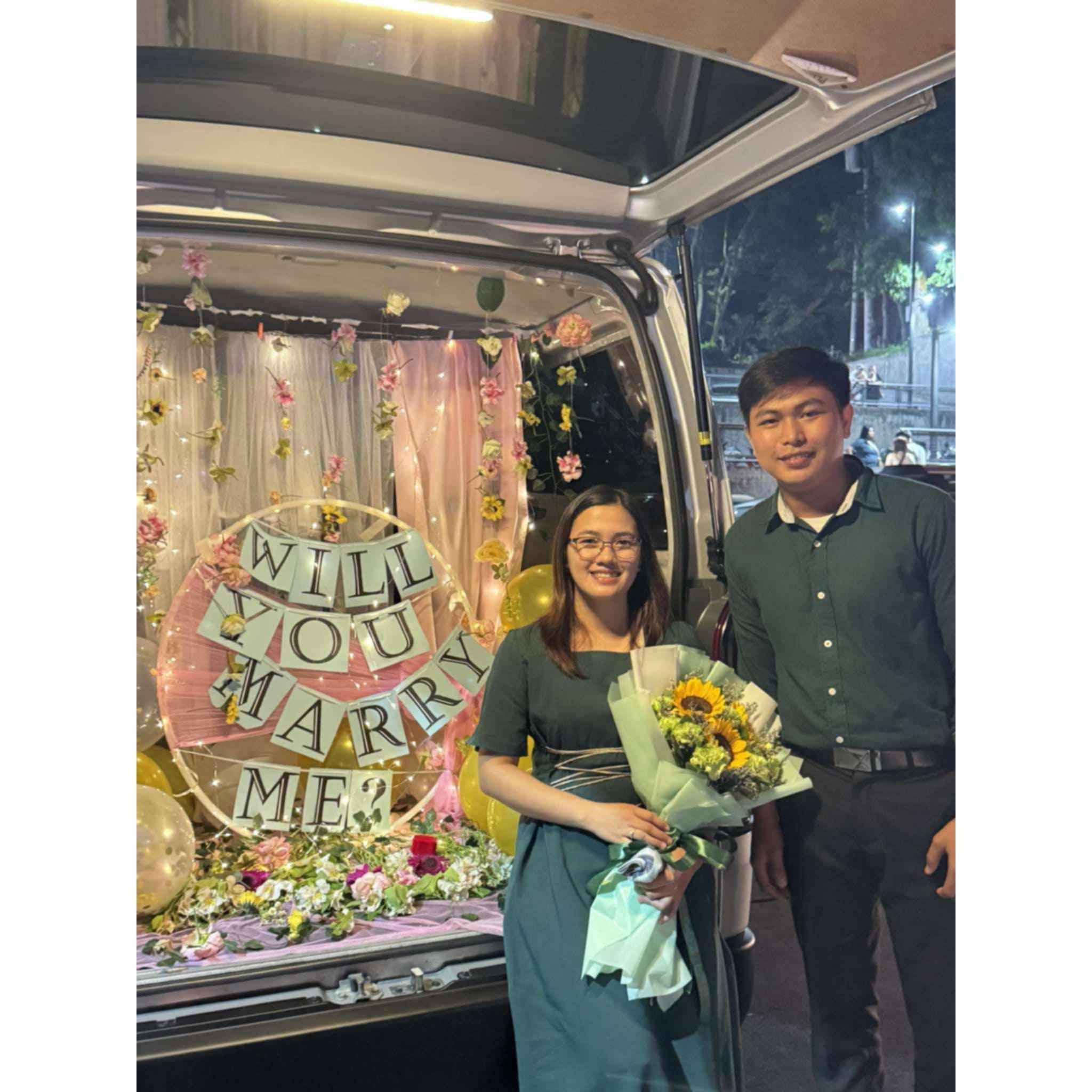 Finally she said "YES"