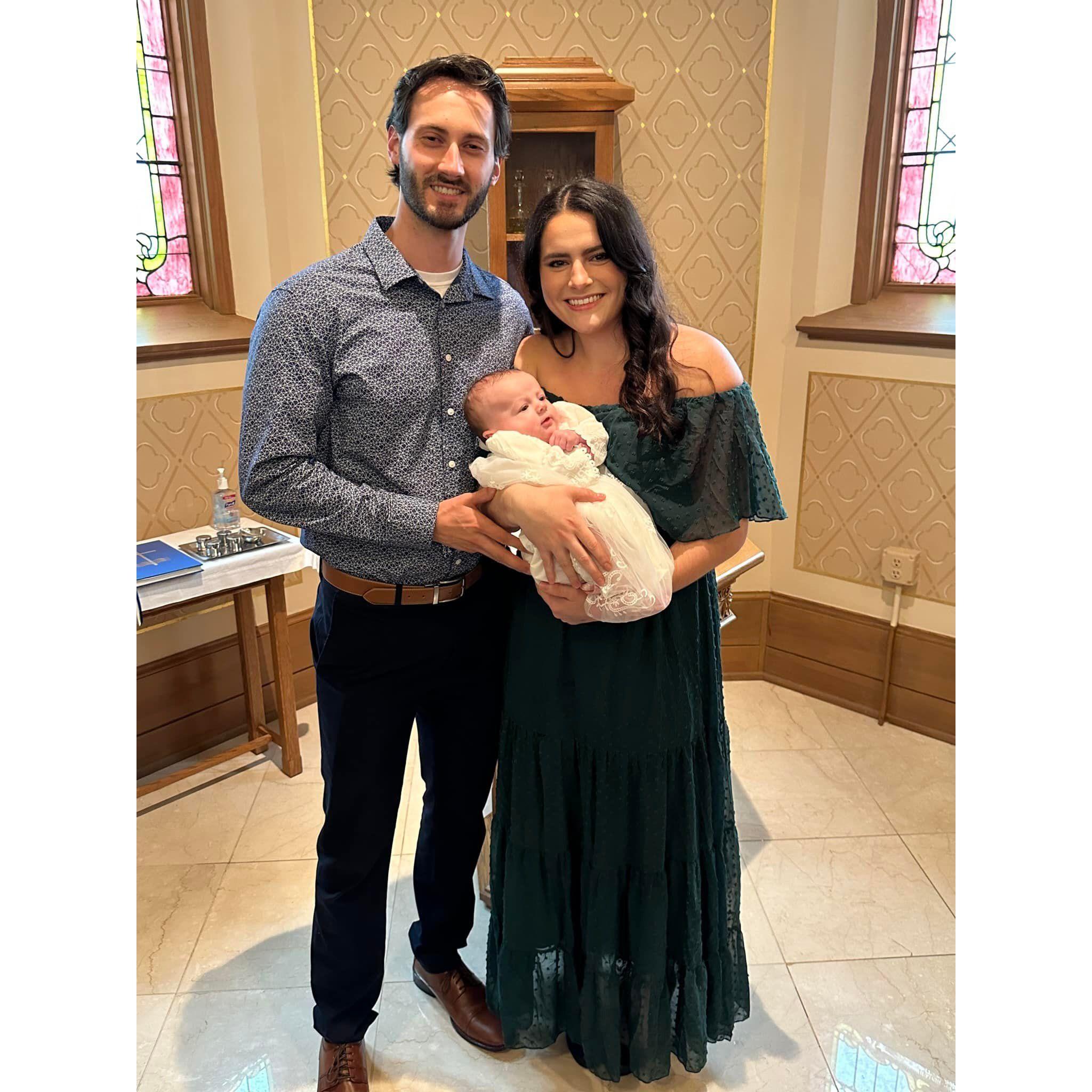 Ashley's goddaughter's baptism!!