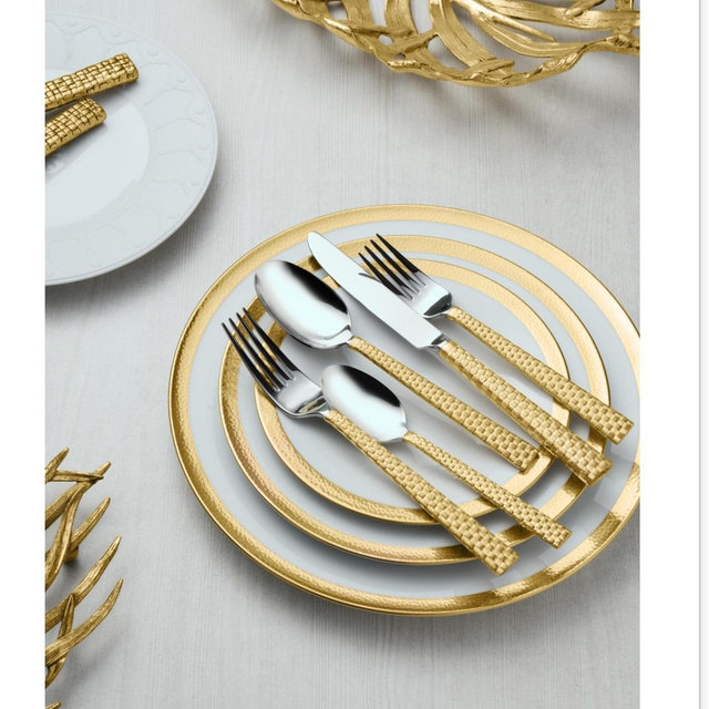Wedding Gift Registry at The Fisherman's Wife: Fine China Palm 5 Piece Flatwear Set