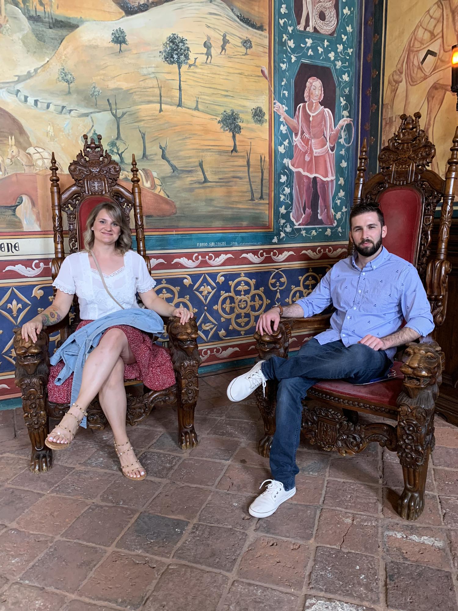 Touring Castello di Amorosa in Napa.