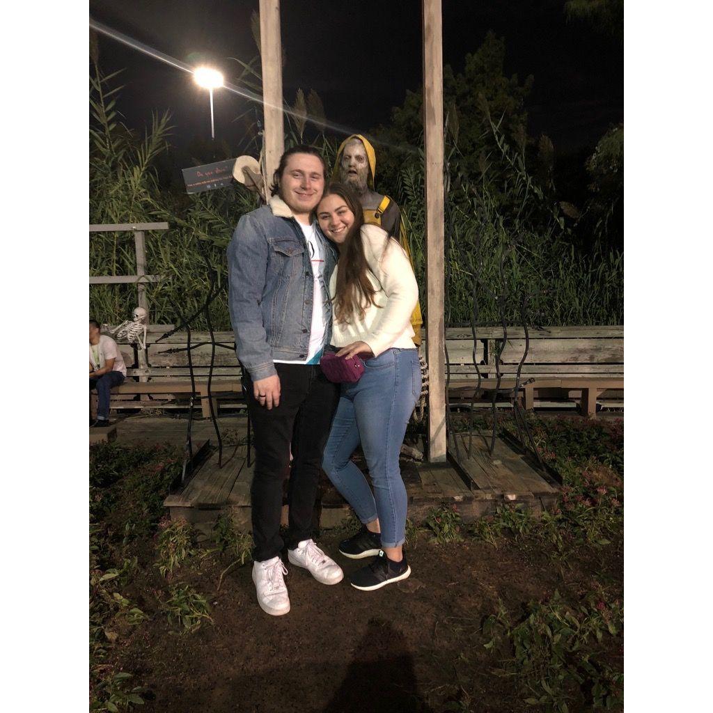 Got spooked together at Six Flags Fright Fest.