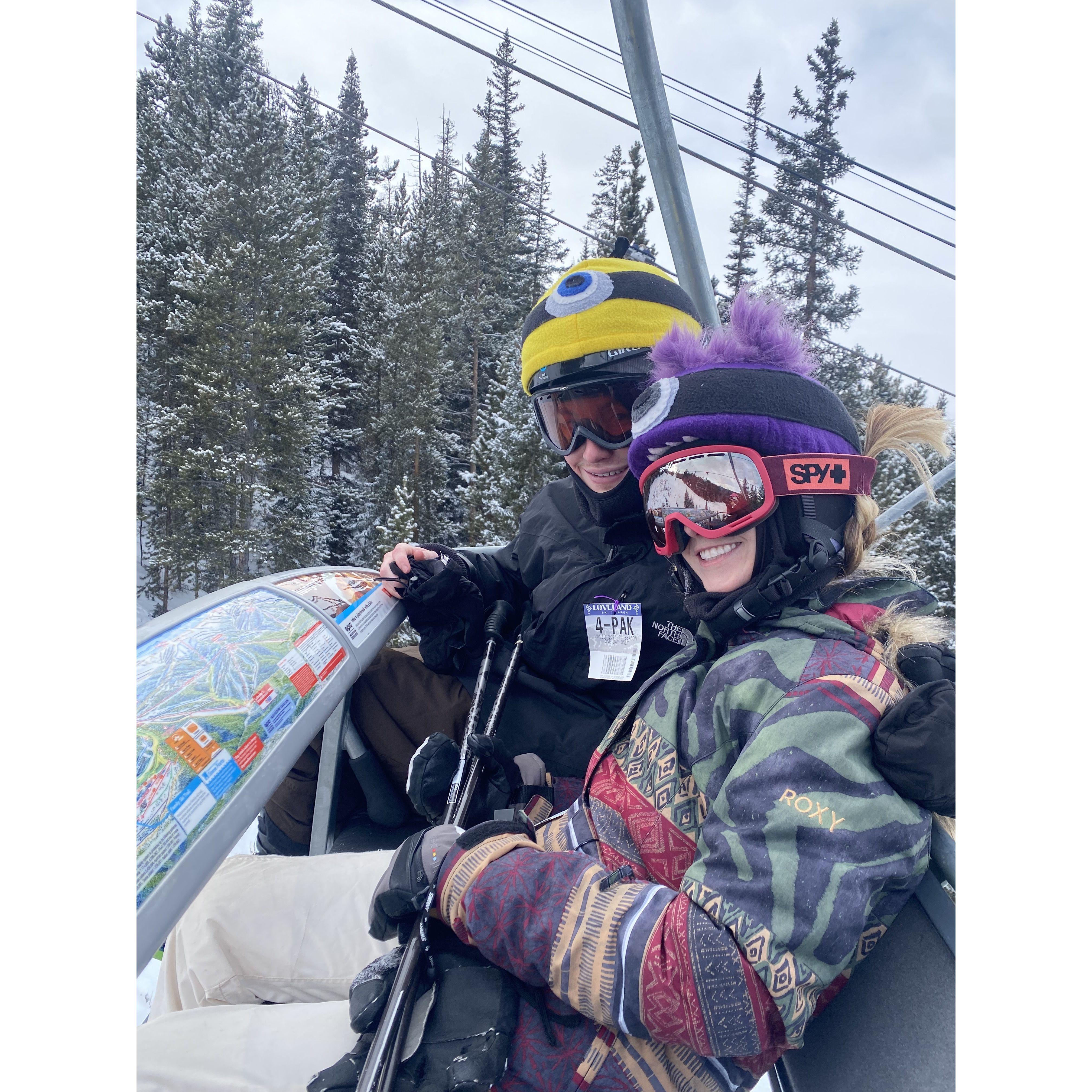 Ski trip! Ask Hobie how the black diamond run went!