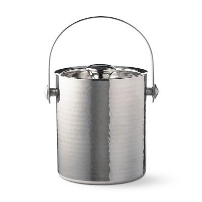 Hammered Stainless-Steel Ice Bucket