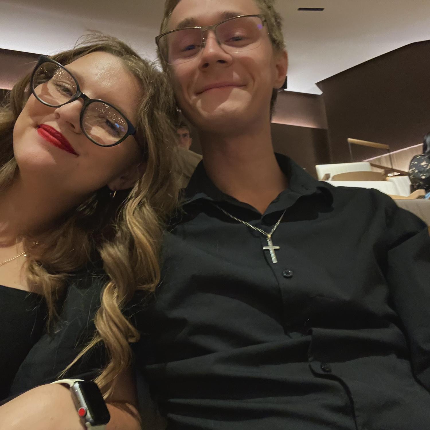 We went to see the Lubbock Symphony Orchestra perform along with The Nightmare Before Christmas - Emily's first time seeing this movie!