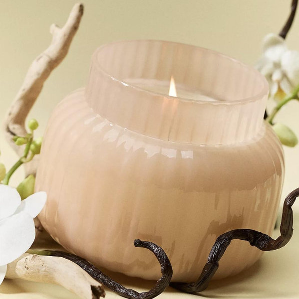 Capri Blue Woody Havana Vanilla Glass Jar Candle