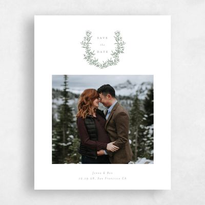 Green Wedding Save the Date - Vienna Photo