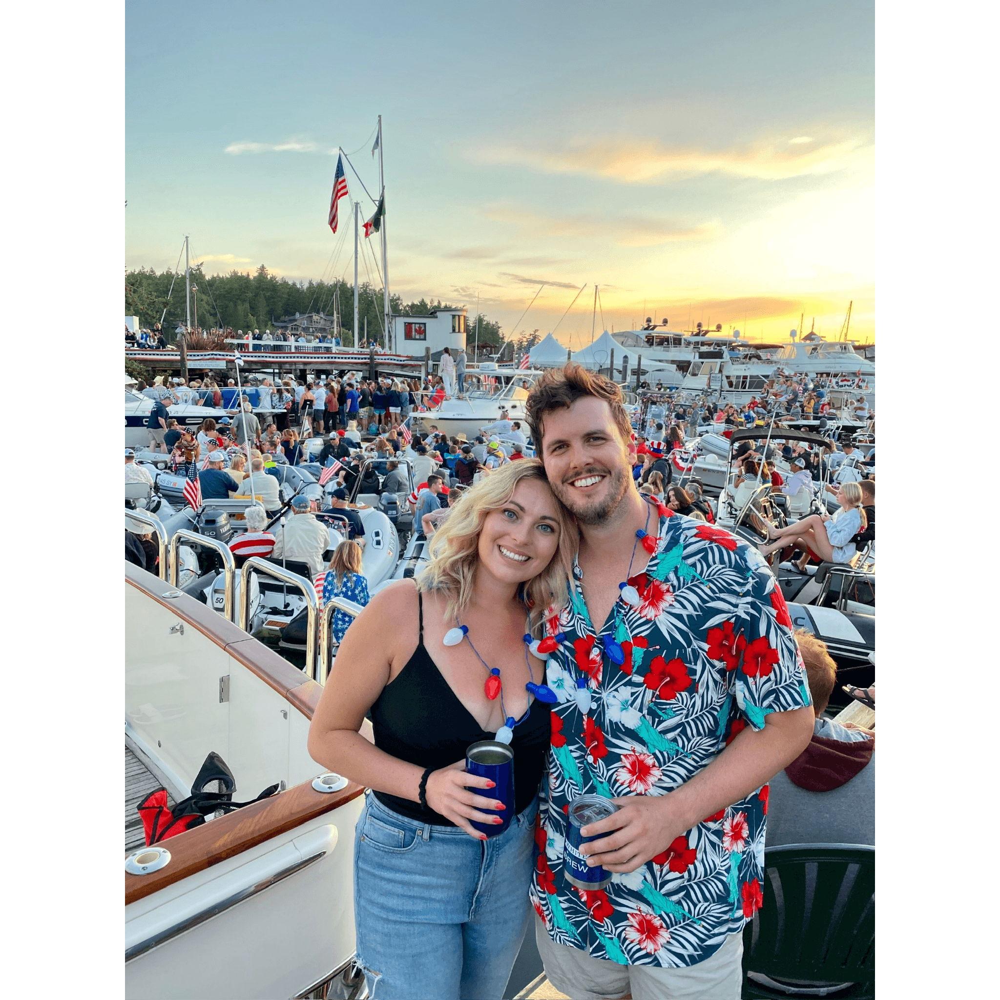 Annual 4th of July boat trip to Roche Harbor