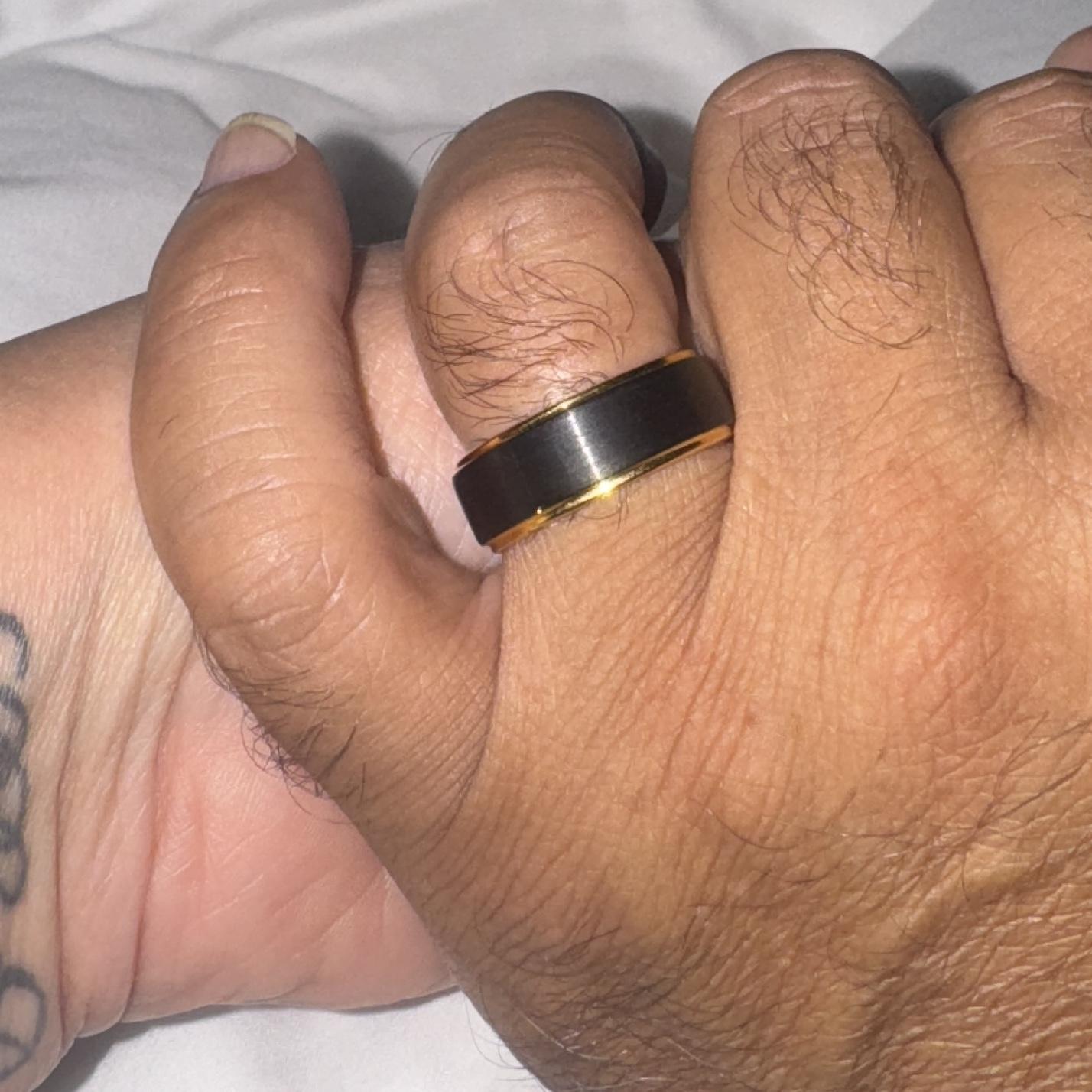 He gets an engagement ring too 😉