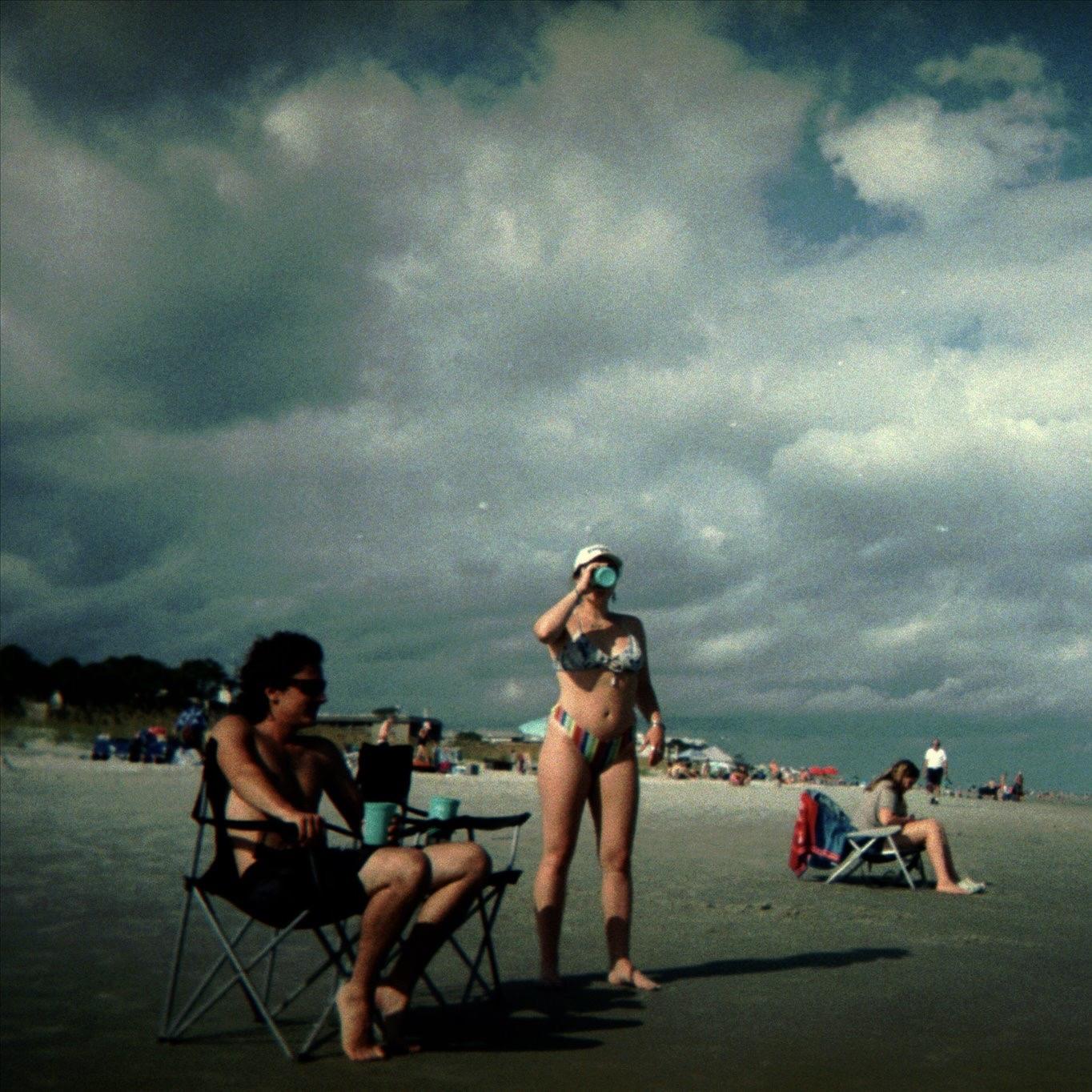 Staying hydrated on the beach