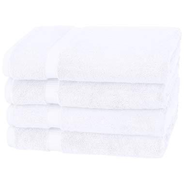 Pinzon Organic Cotton Bath Towel, Set of 4, White