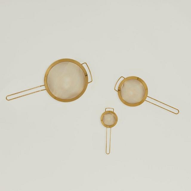 Brass Strainers, Set of 3