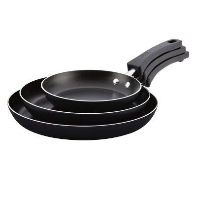 Farberware Neat Nest 3pc Space Saving Aluminum Nonstick Skillet Set