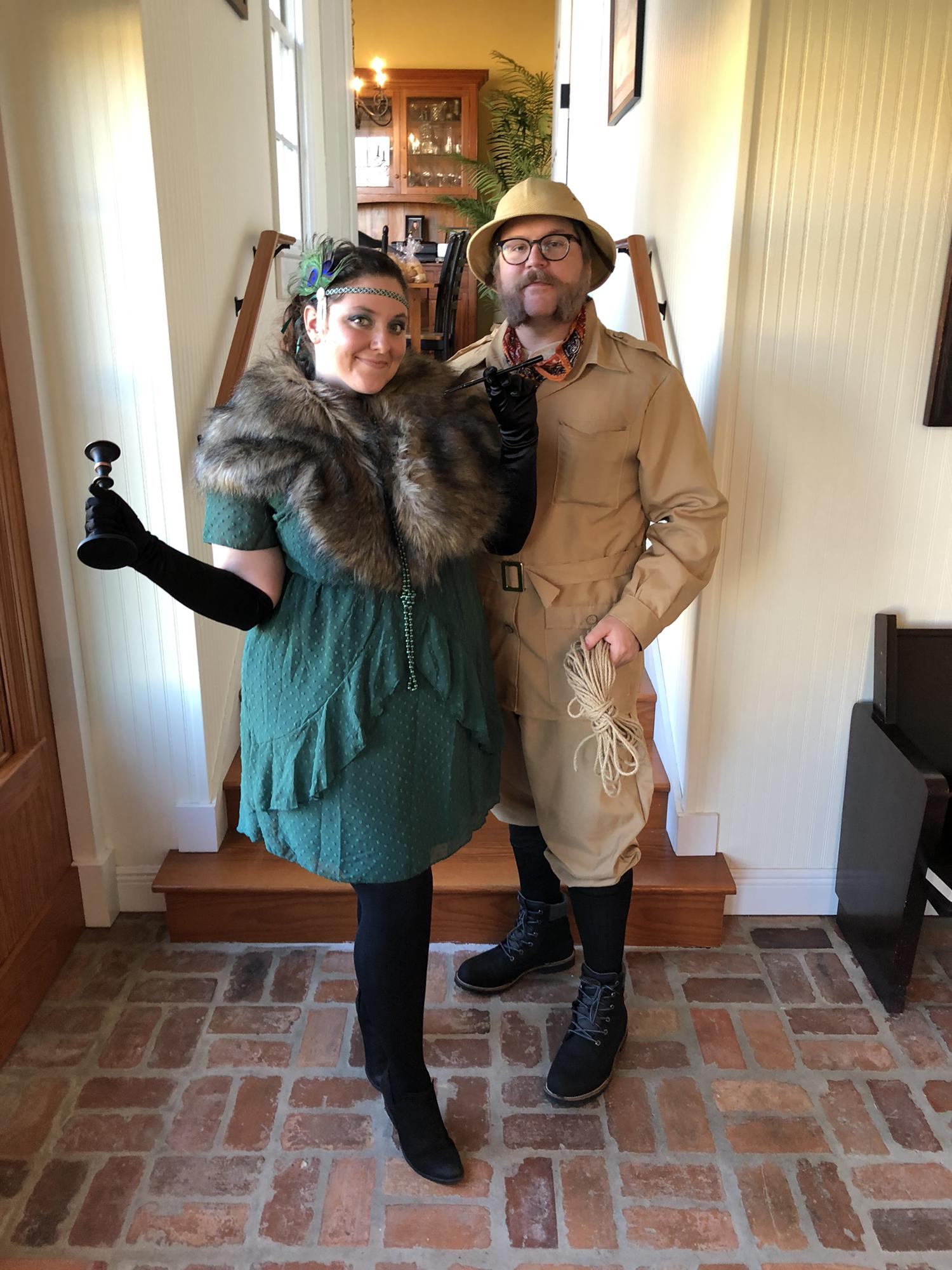 Mrs Peacock in the study with the candle stick vs Colonel Mustard in the study with the rope