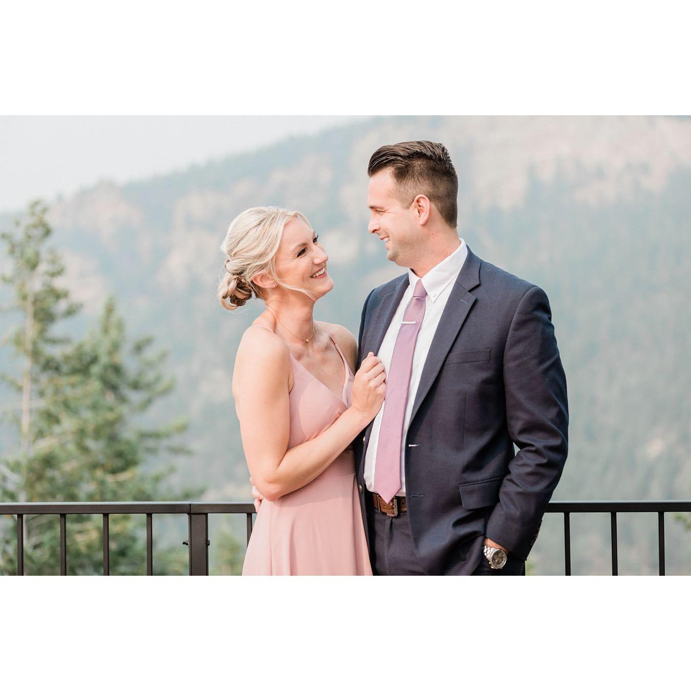 Celebrating the wedding of Rachel and Cole in Colorado. Jack worked with Rachel at a news station in South Dakota before Melissa worked with her in Wichita! The news business is a very small world.