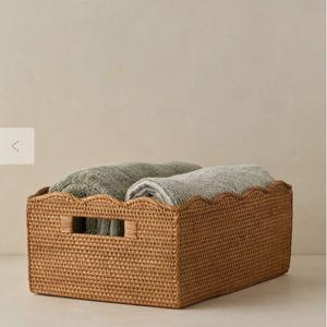 Tyna Rattan Storage Bin - large