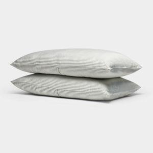 Bamboo Pillowcases - King - Classic Stripe in Laurel