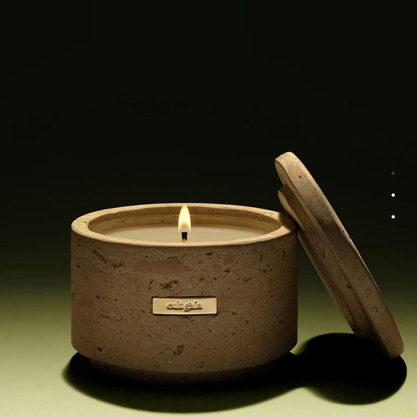 TRAVERTINE VESSEL & CANDLE SCENT MAST