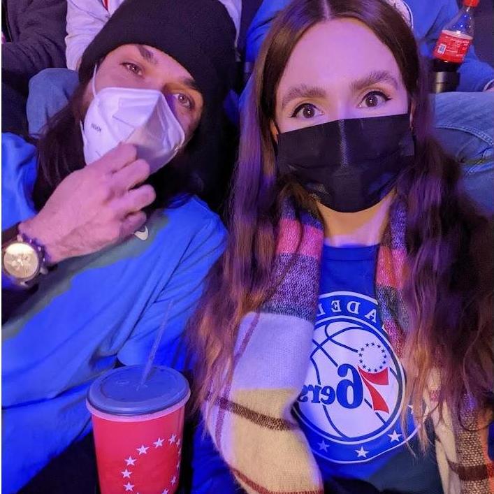 at a 76ers game (go sixers), 2022