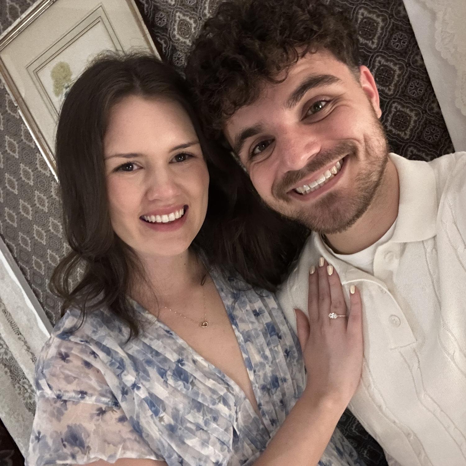 We took this picture right after Jake proposed in Bar Harbor, Maine. I said yes!