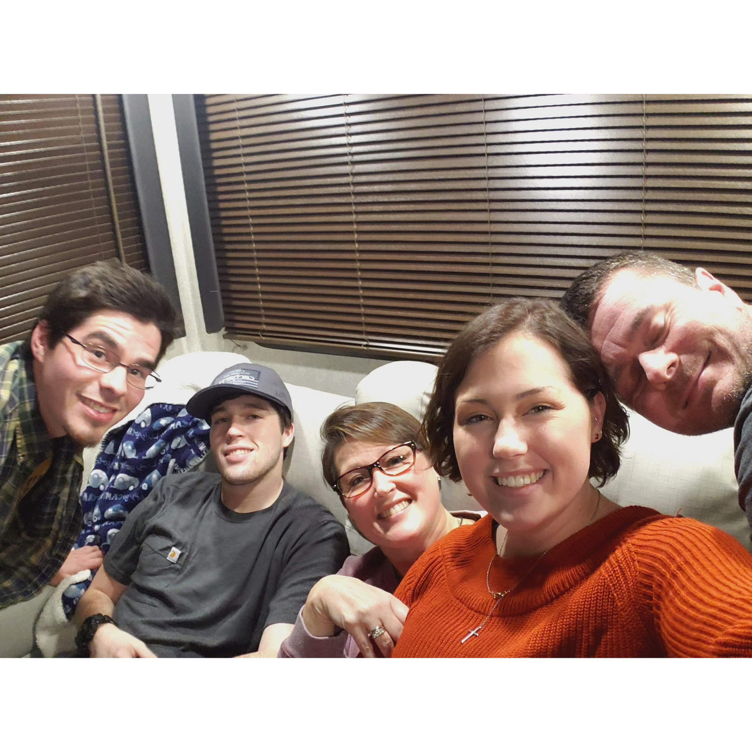 The first time James met some of my family