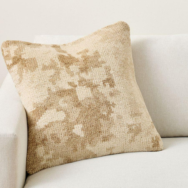 Isla Hand-Knotted Pillow Cover, Neutral Multi, 22"