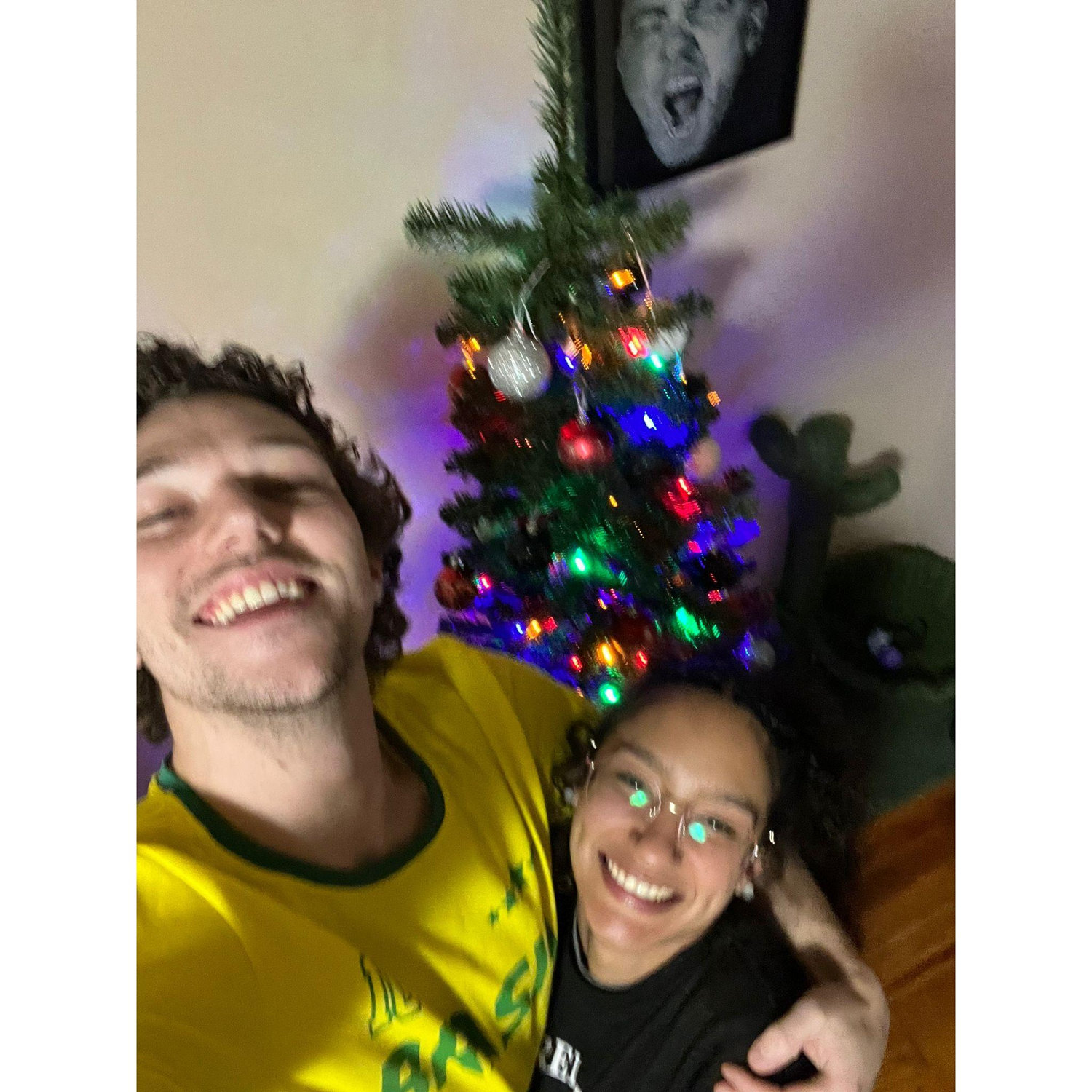 Our first Christmas tree together! - Nossa primeira arvore de natal juntos!