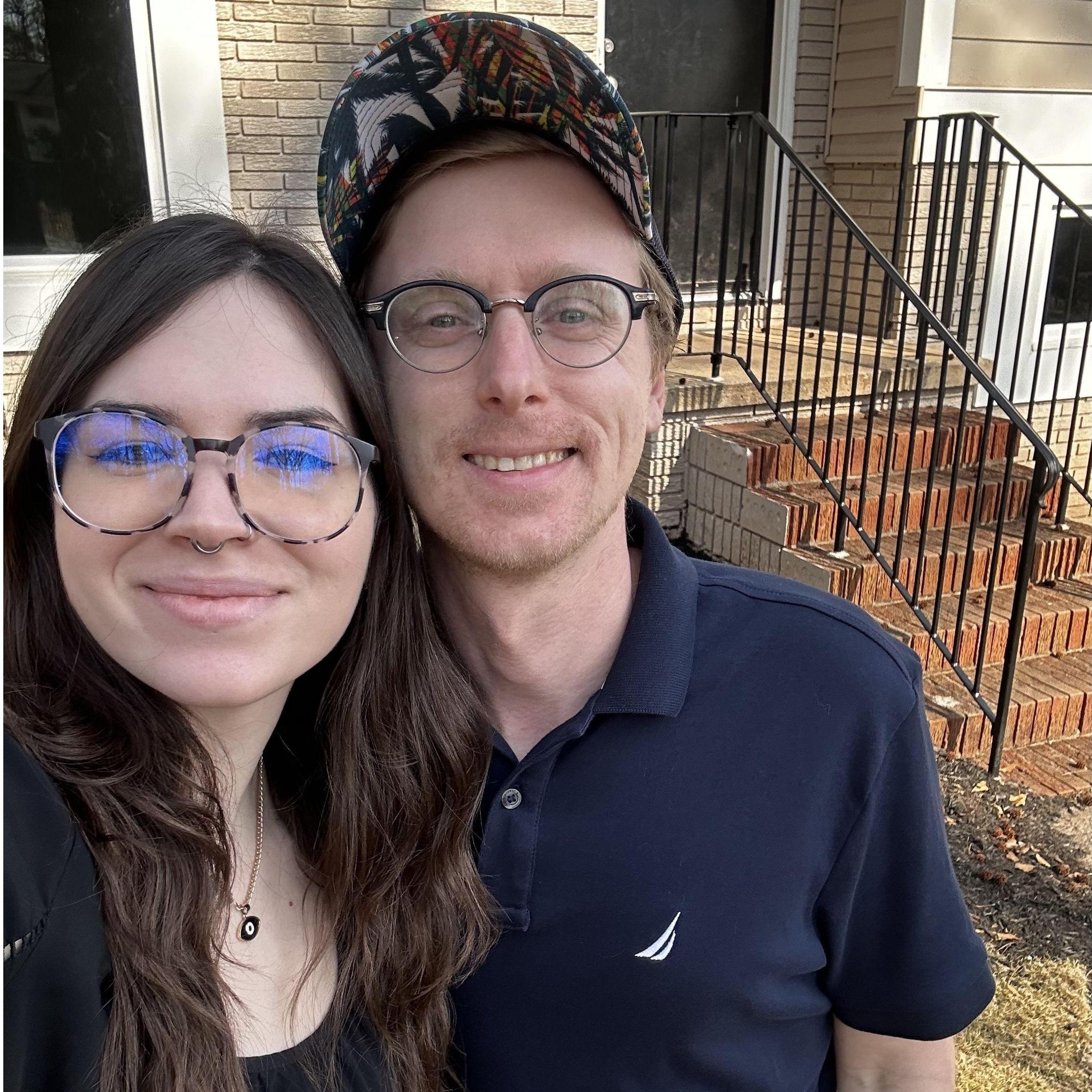 The day we bought our first home together
