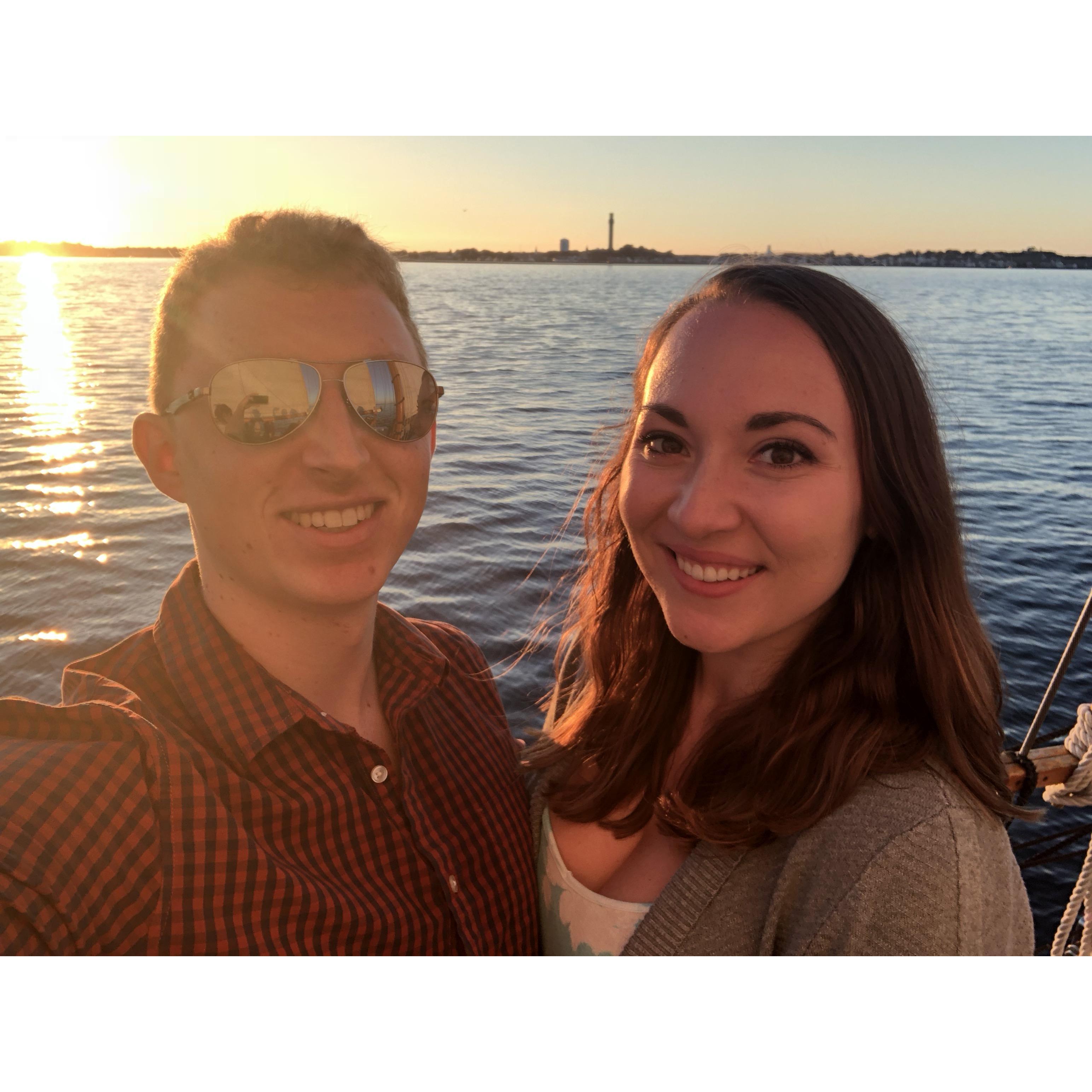Sunset cruise in P-Town for Sydney's 24th birthday!