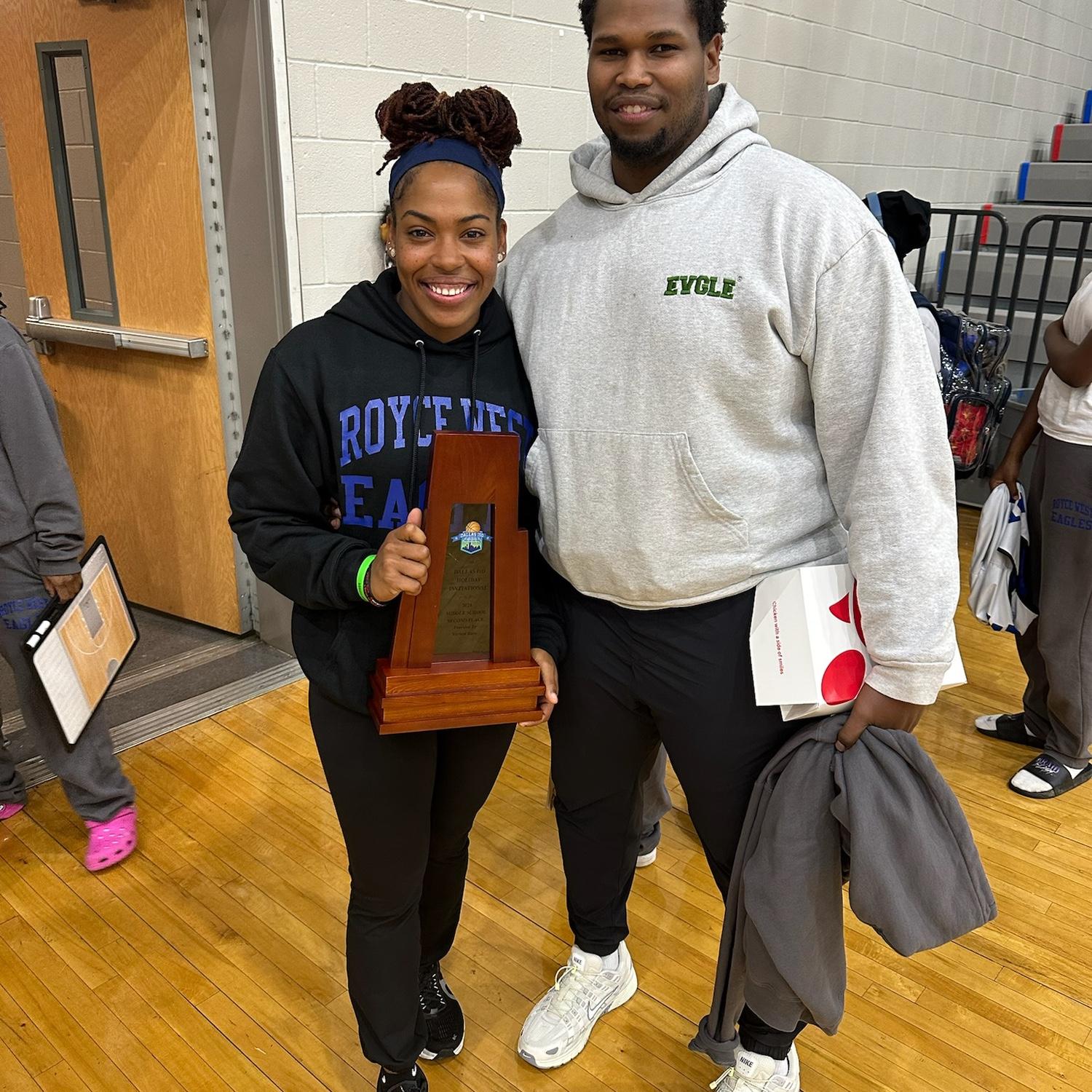 My biggest supporter. Runner-up champions in first Dallas ISD Christmas invitational.