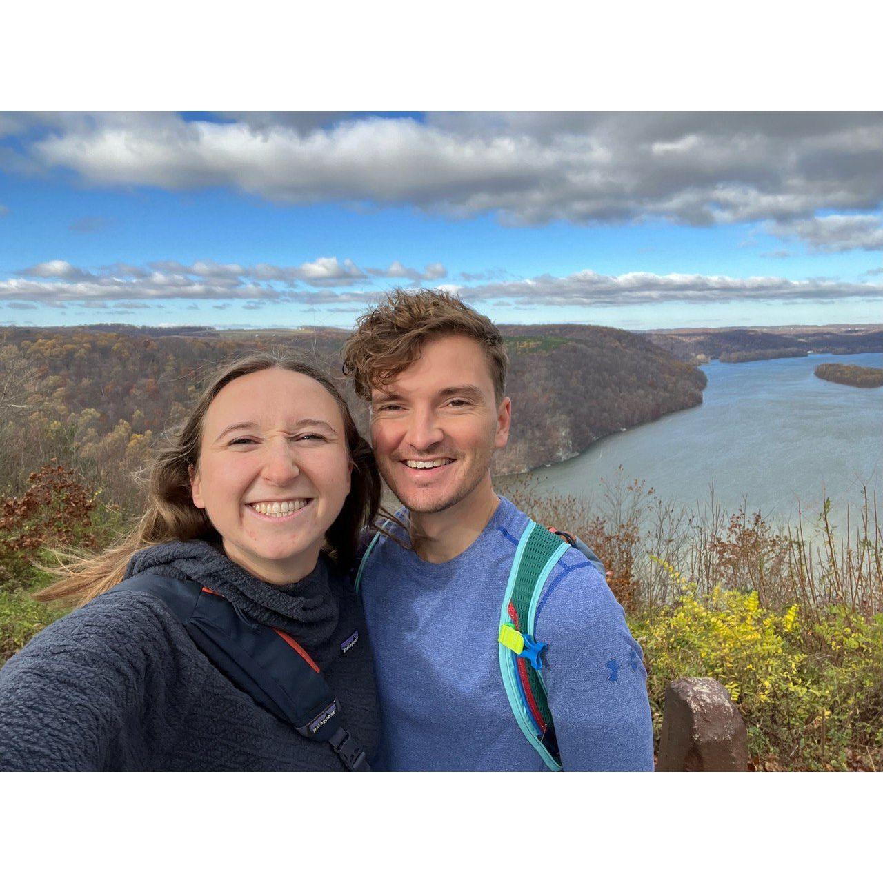Hiking at the Susquehanna river in Lancaster