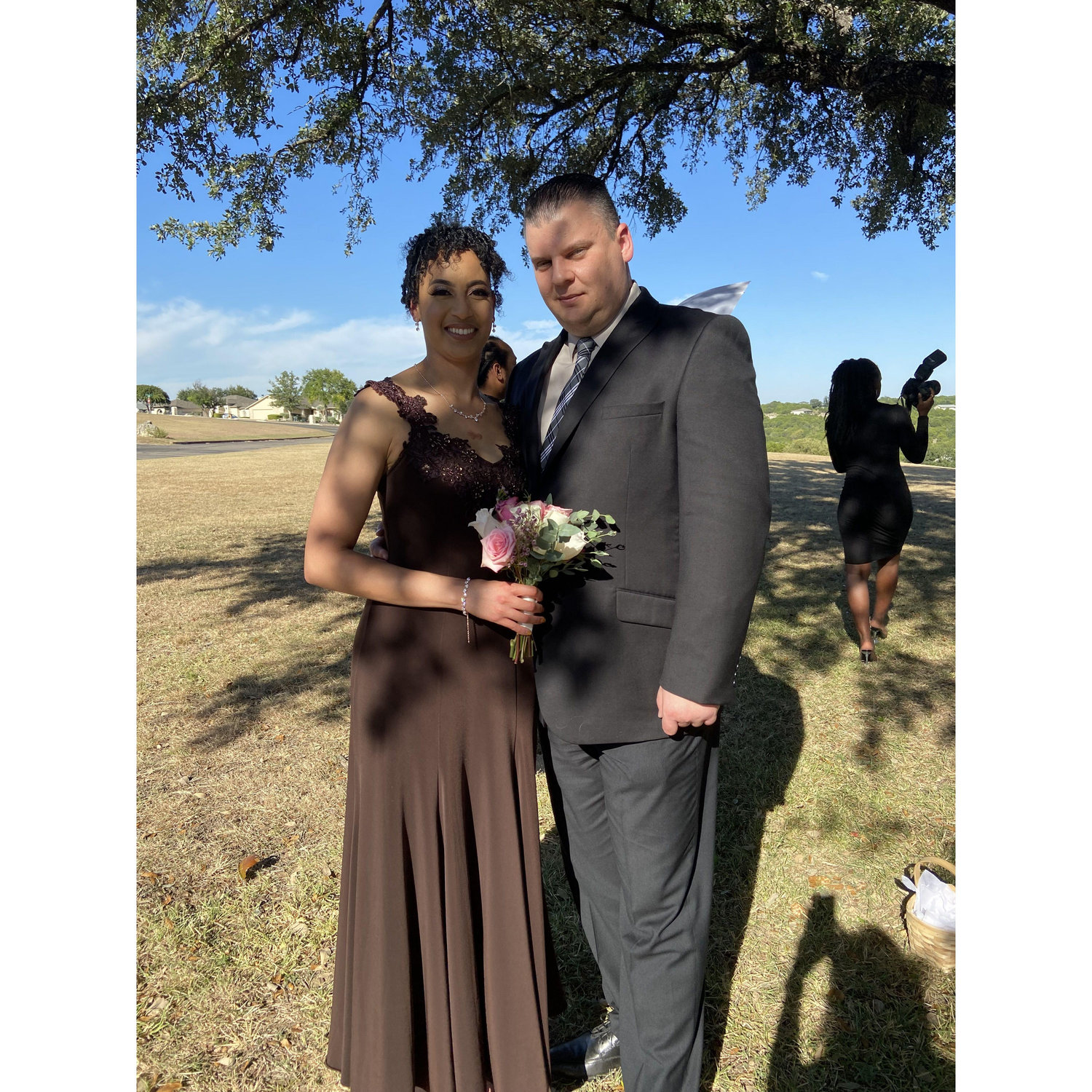 Latrise and Monroe Page's Wedding in Lago Vista of September 2021.