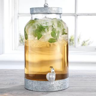 Fiddle & Fern Galvanized Beverage Dispenser