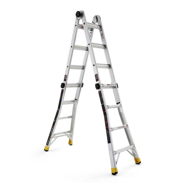 18 ft. Reach MPXA Aluminum Multi-Position Ladder with 300 lbs. Load Capacity Type IA Duty Rating