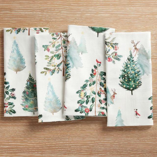 Christmas in the Country Cotton Napkins, Set of 4