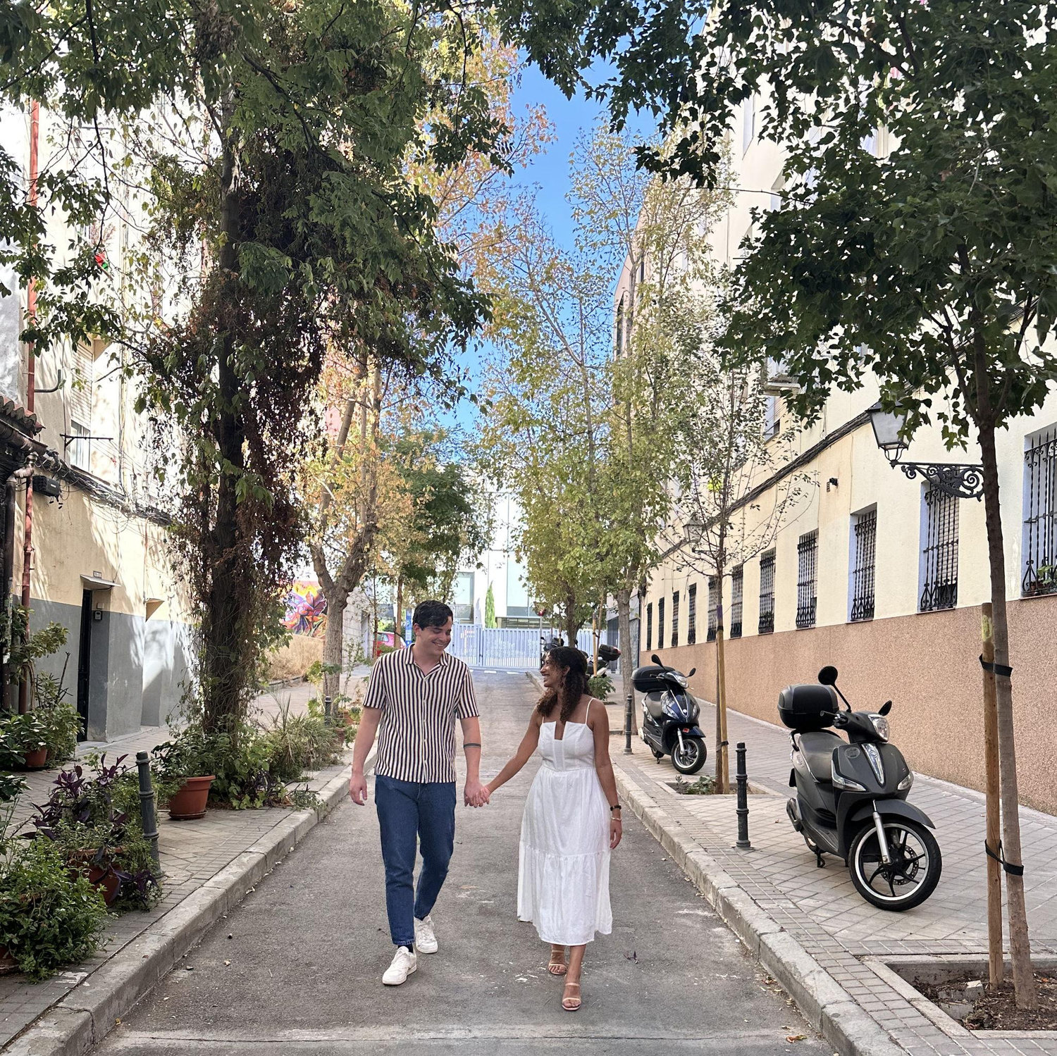 September 2025 | A very special photoshoot in our barrio with our best friends, right before our engagement party.