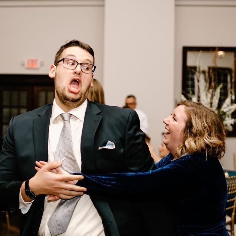 Dancing like fools at a friends wedding. #newlynecelis