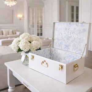 Bride Keepsake Trunk – Personalized Wedding Memory Box, Elegant Bridal Chest - Etsy