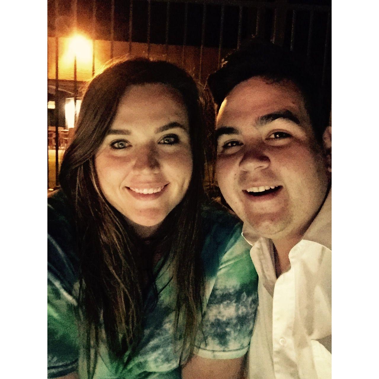 Our first photo together - 2016