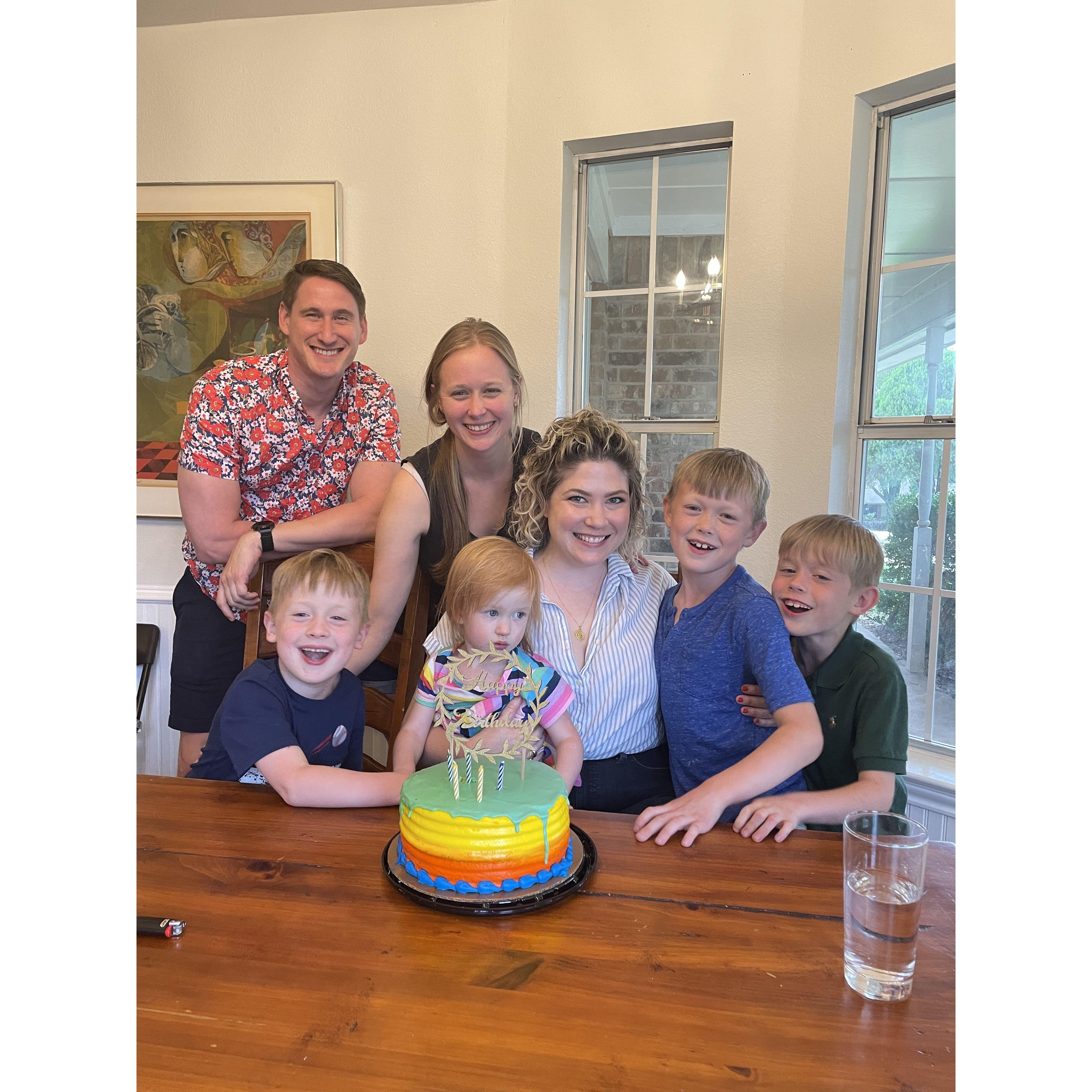 Celebrating with our besties!