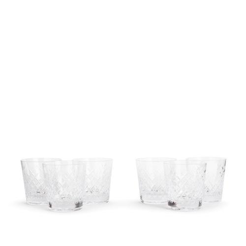 Soho Home - Barwell Cut Crystal Rocks Glass, Set of Six