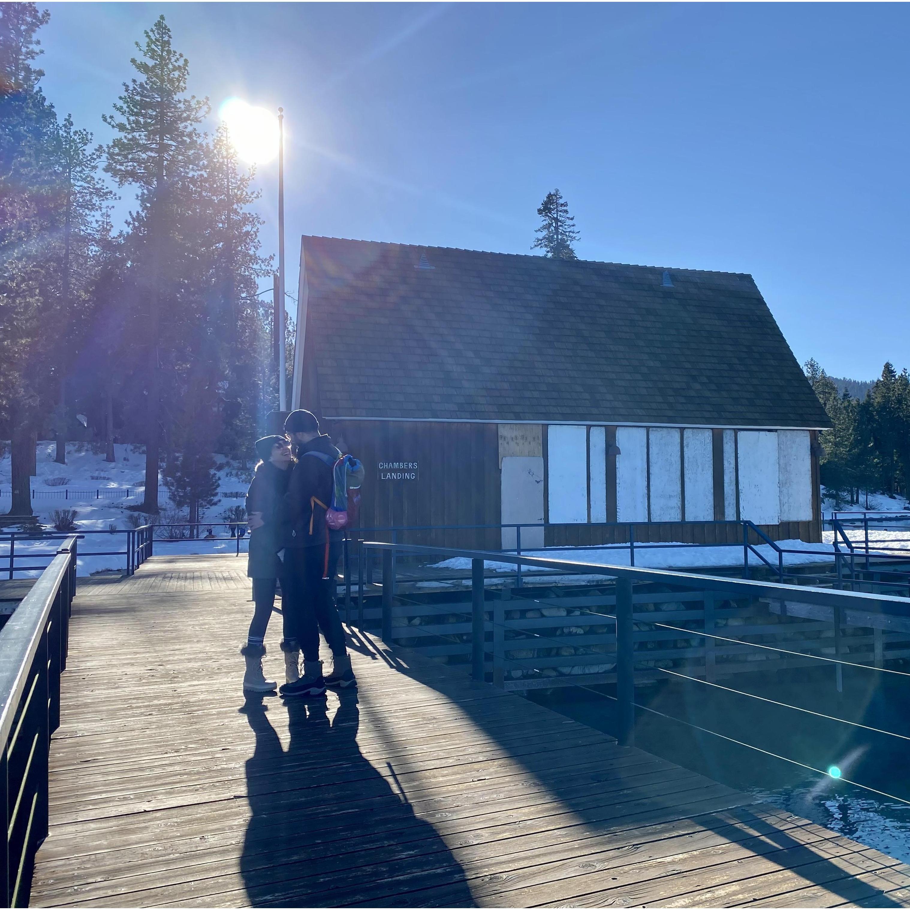 Celebrating Manar's 33rd birthday in Tahoe, CA (March, 2021)