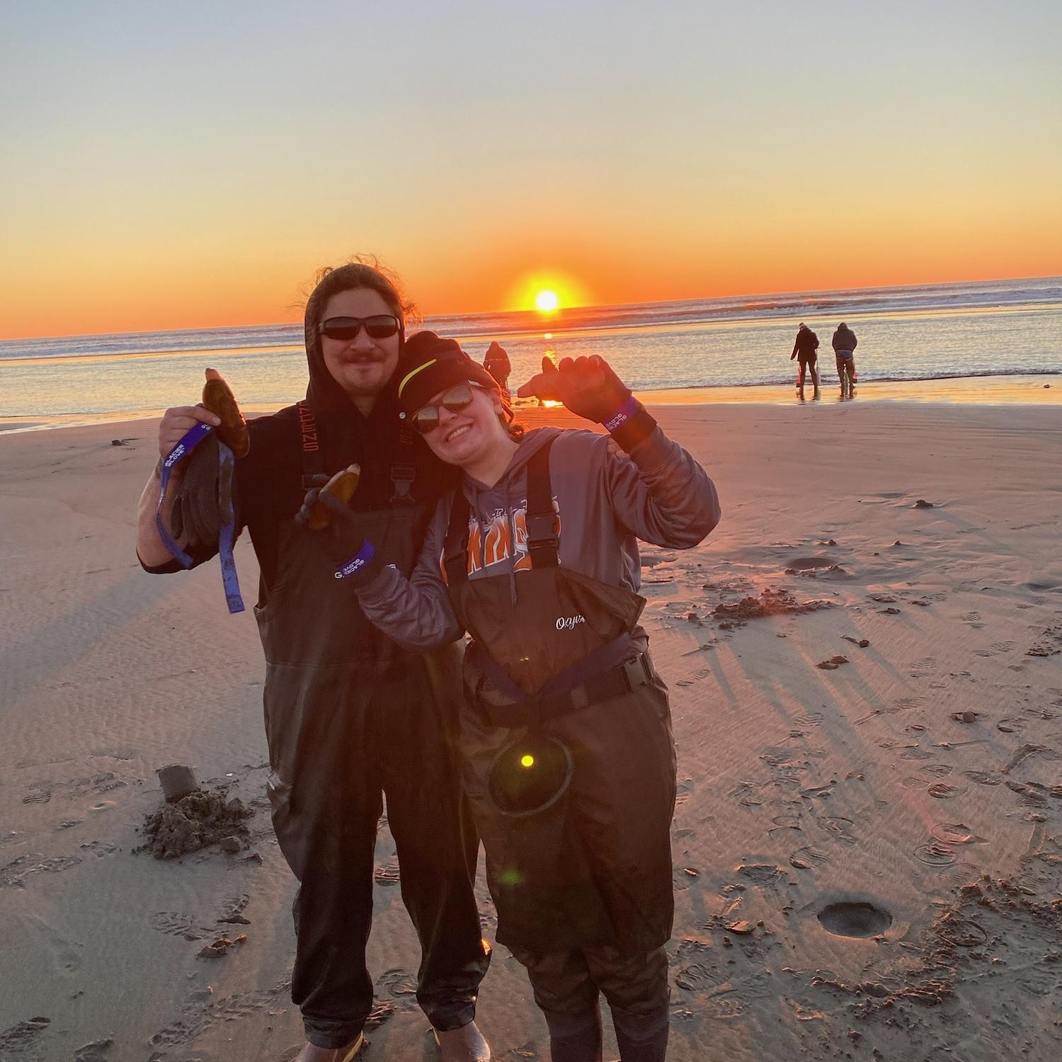 Clamming in Ocean Shores. We look professional.