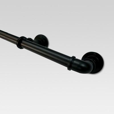 66"x120" Drapery Rod Matte Black - Threshold&#8482;