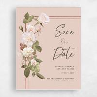 Pink Wedding Save the Date - Quintana Bloom